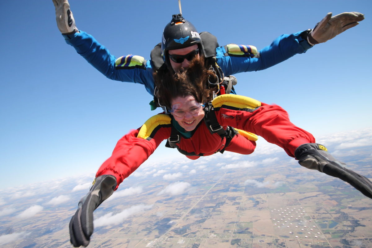 Skydiving experience