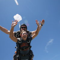Breathing while skydiving