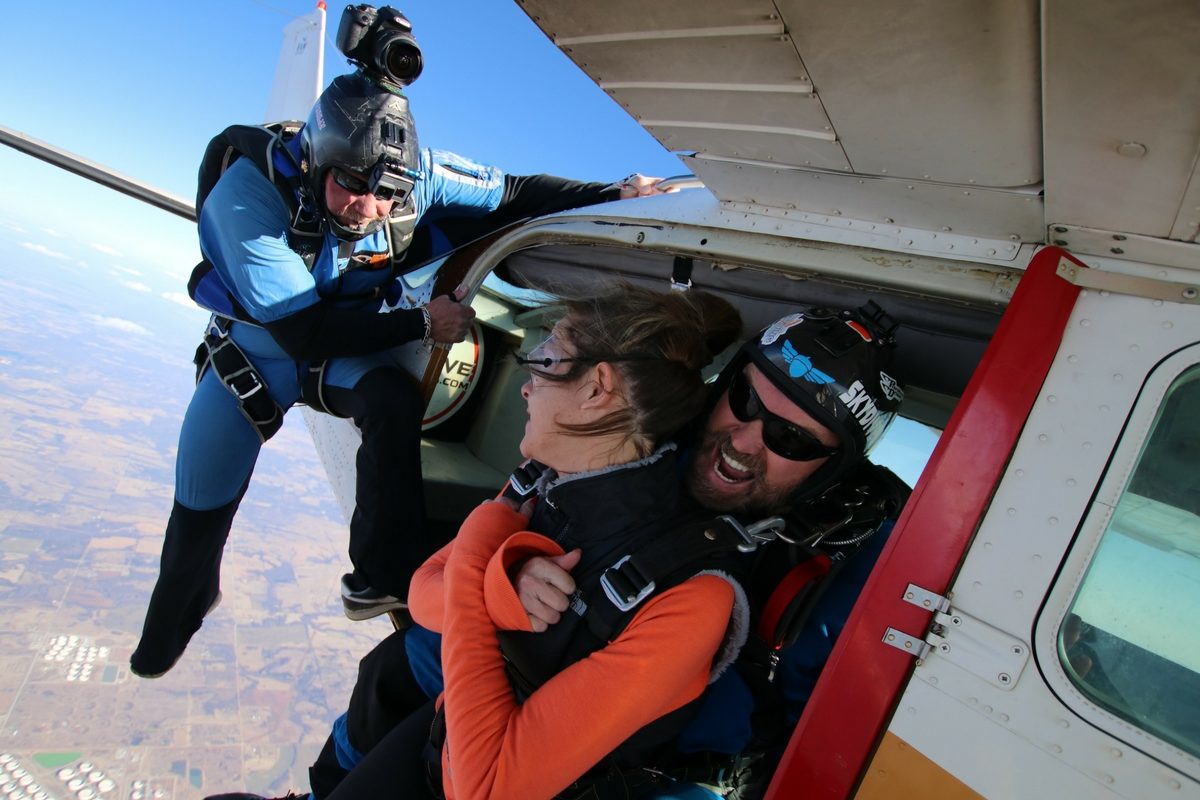 skydiving video