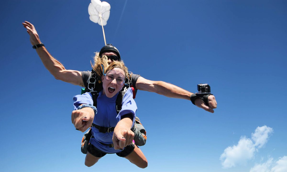 Why skydiving feels good