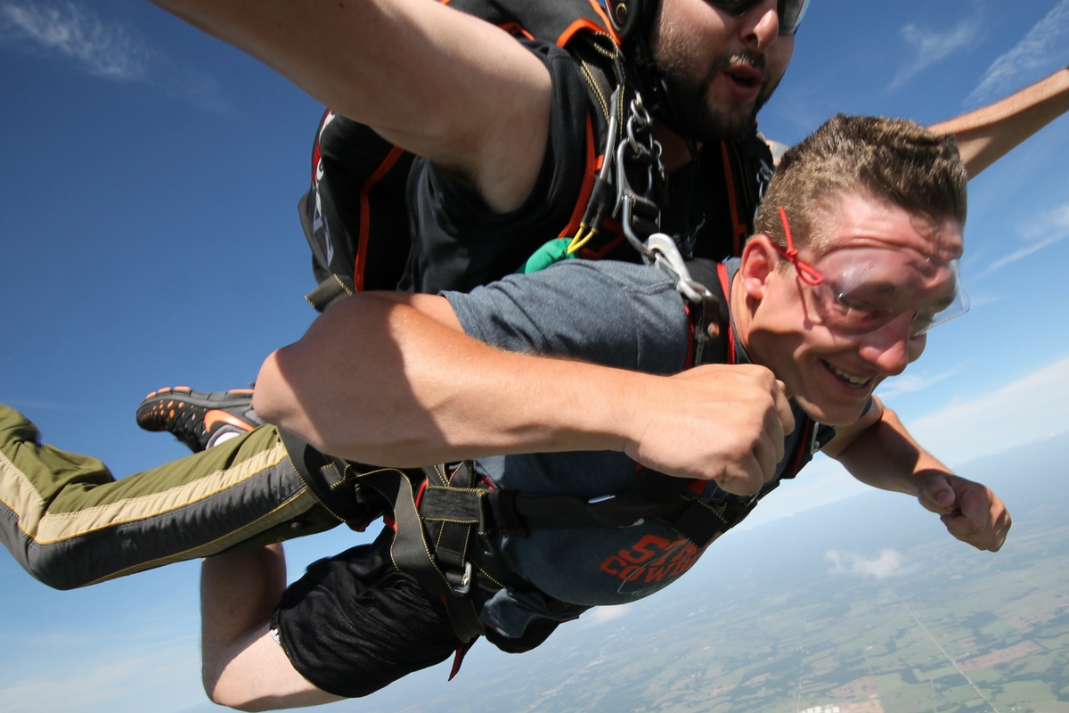 What does skydiving feels like?